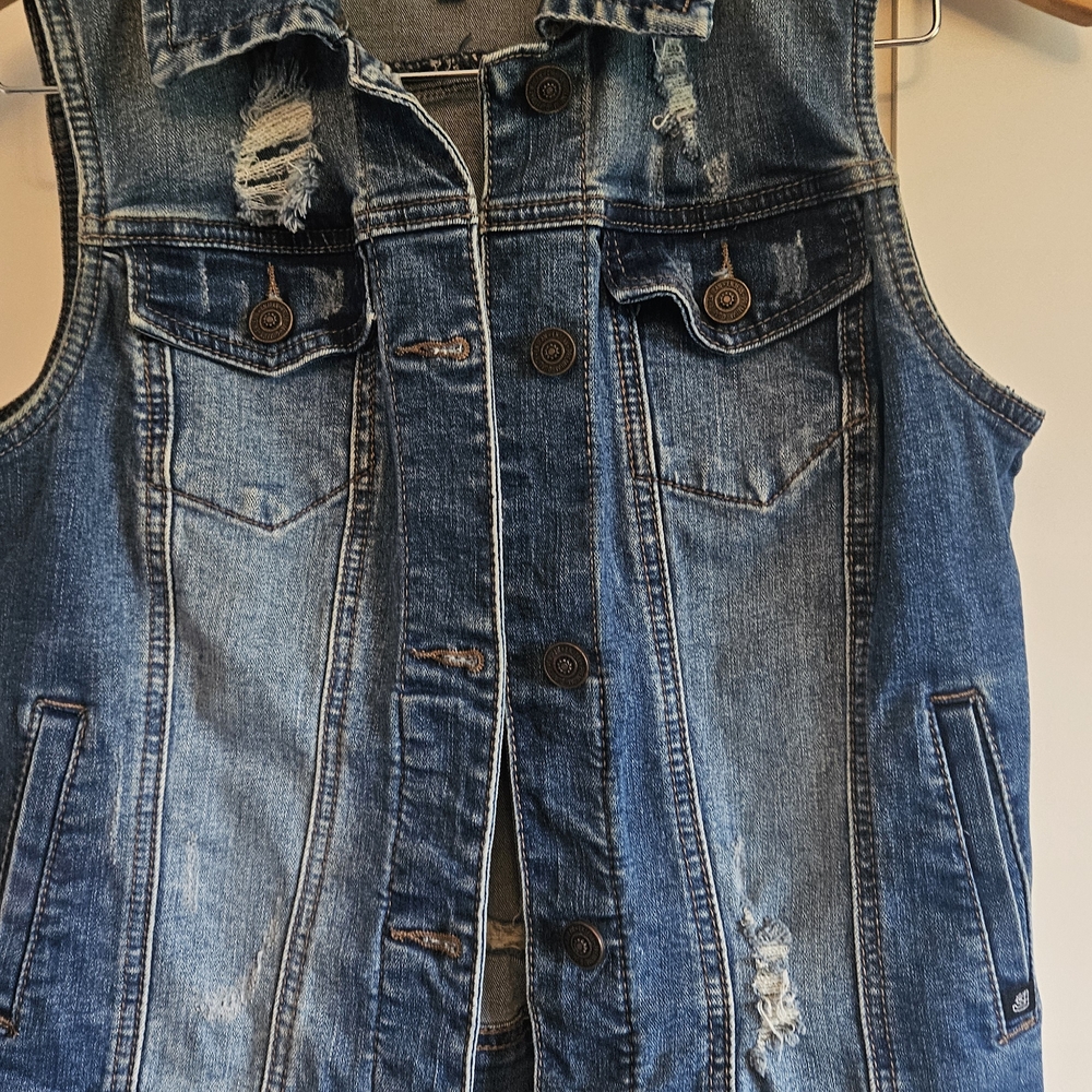 Denim Sleeveless Vest